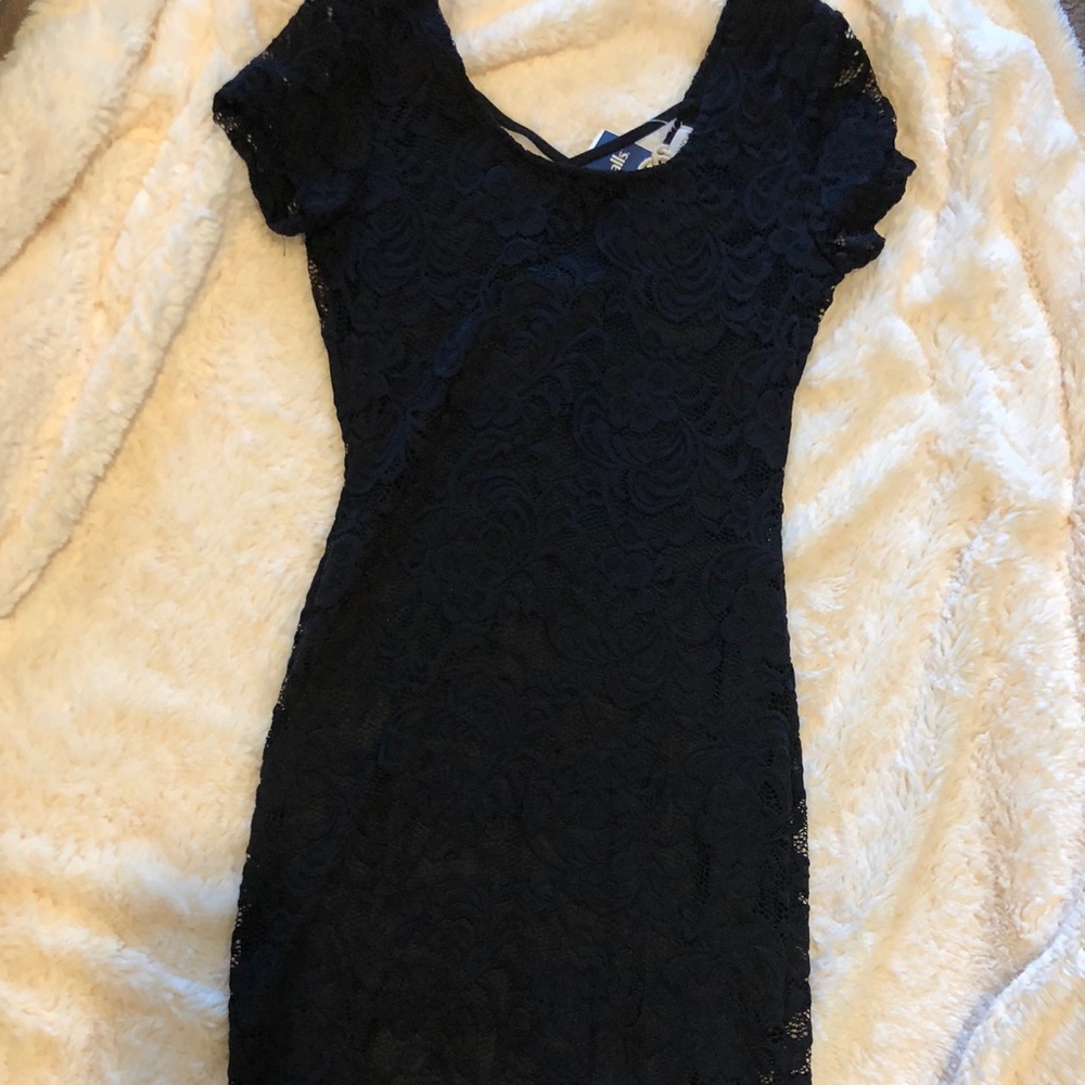 Black Lace midi dress